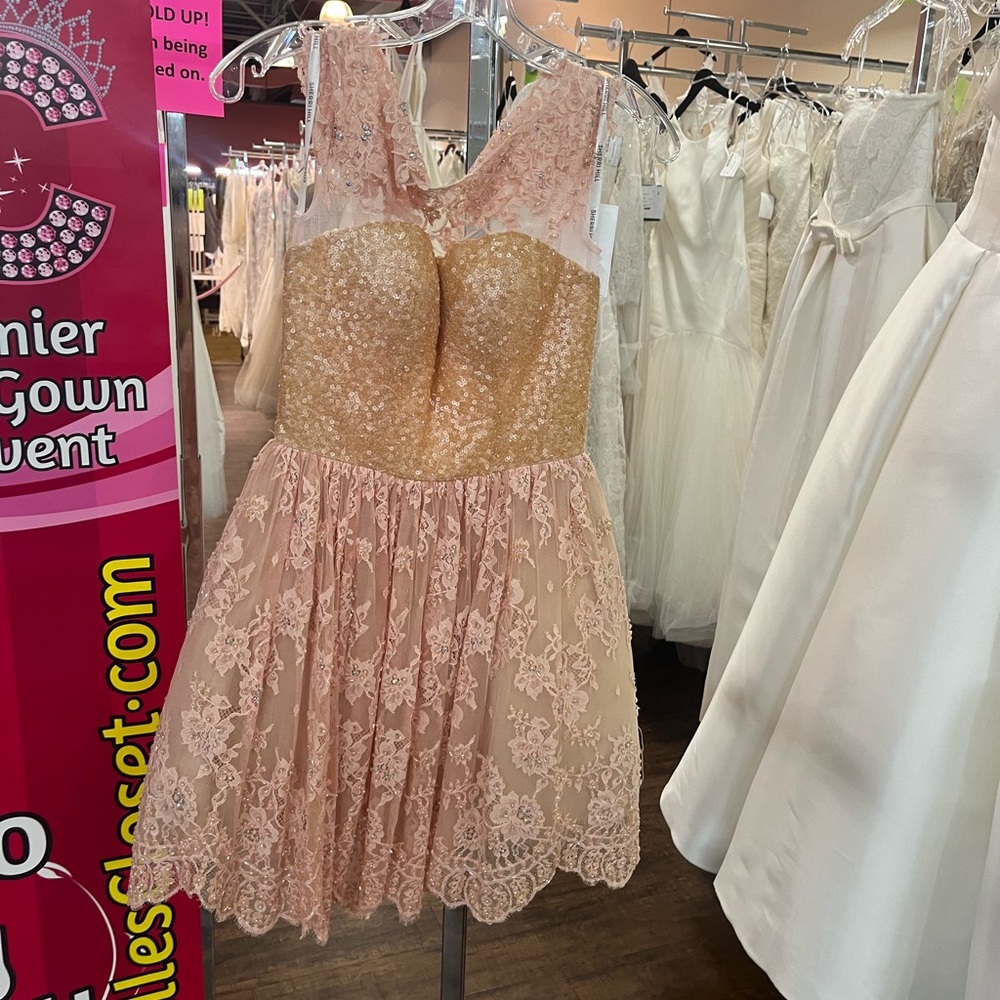 Sherri Hill Pink Lace